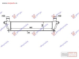 NOVI: delovi  HLADNJAK INTERKULERA 2.5-3.0 TD (665x146x64) Isuzu p/u d-max 12-16 -dostupno