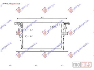 NOVI: delovi  HLADNJAK MOTORA 2.3 TD (MAN/AUTO) (63.8x43.9x38) Iveco daily 11-14 -dostupno