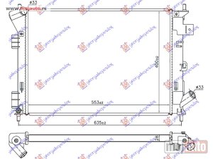 NOVI: delovi  HLADNJAK MOTORA 1.6i/1.6 GDI (MAN) (55.3x40.0x2.8) Kia soul 13-16 -dostupno