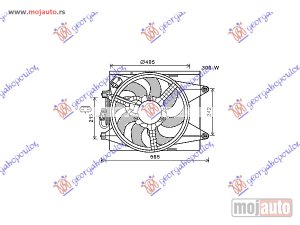 NOVI: delovi  VENTILATOR KOMPLET (BENZIN/DIZEL) (+AC) Lancia y 11-24 -dostupno