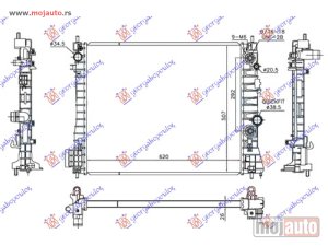 NOVI: delovi  HLADNJAK MOTORA 1.7 DTi/CDTi DIZEL (AUTO) (620x510x26) Chevrolet trax 13- -dostupno