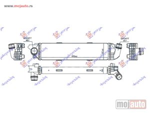 NOVI: delovi  HLADNJAK INTERKULERA 1.6 CDTi DIZEL (650x161x64) Fiat talento 16- -dostupno