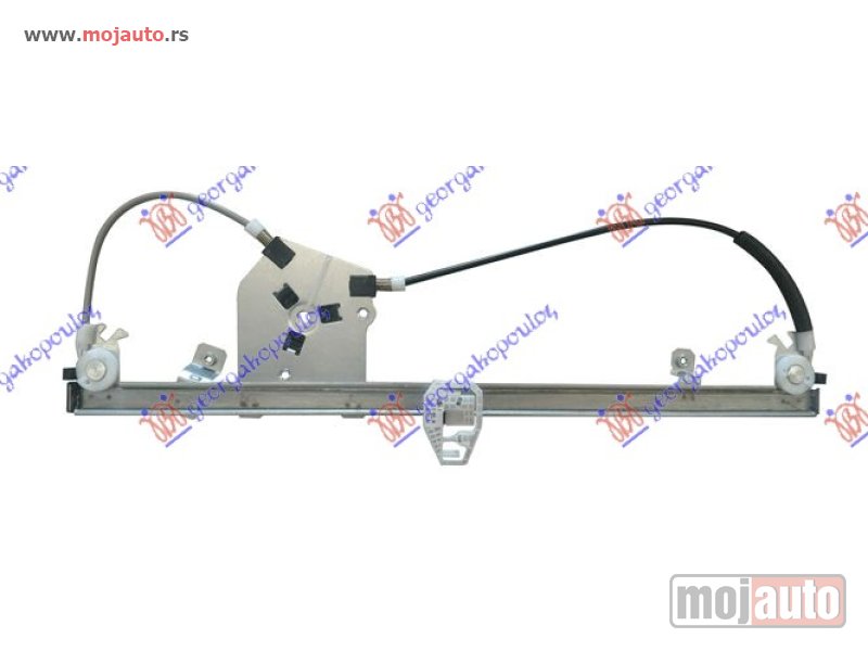 Glavna slika -  PODIZAC PREDNJEG PROZORA ELEKTRICNI (BEZ MOTORA) Desno Fiat doblo 09-15 -dostupno - MojAuto
