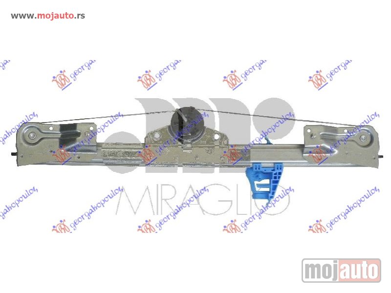 Glavna slika -  PODIZAC ZADNJEG PROZORA ELEKTRICNI (BEZ MOTORA) (A KVALITET) Levo Fiat doblo 09-15 -dostupno - MojAuto