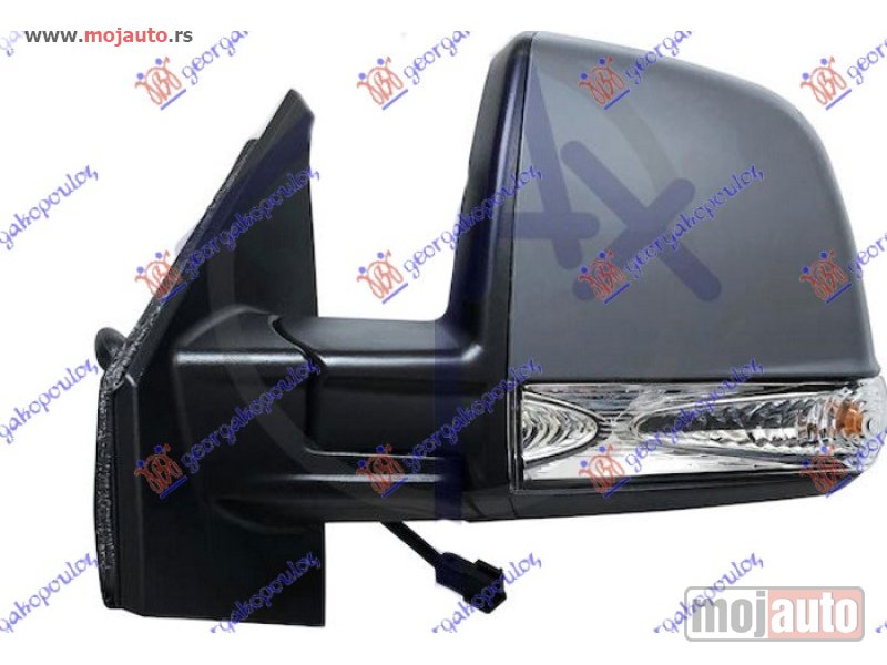 Glavna slika -  RETROVIZOR MEHANICKI SA SAJLOM PM (KOMBI/PANORAMA) (MIGAVAC) (A KVALITET) (KONVEKSNO STAKLO) Levo Fiat doblo 15- -dostupno - MojAuto
