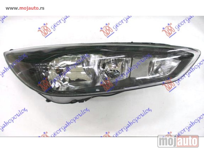 Glavna slika -  FAR ELEKTRICNI CRNI (H7/H15) SA MOTOROM (DEPO) Desno Ford focus 14-18 -dostupno - MojAuto