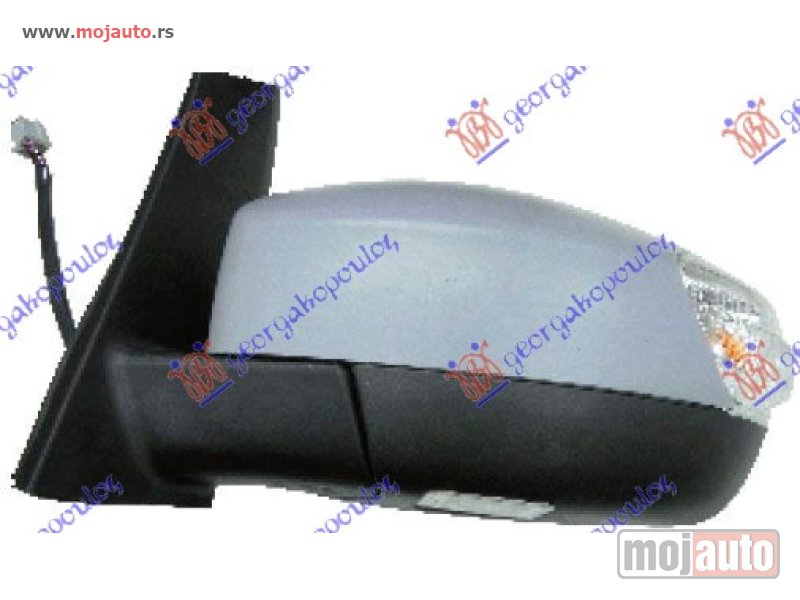 Glavna slika -  RETROVIZOR ELEK. SA GREJ. PM (ELEKTRO-SKLOPIV) (MIGAVAC) (SVETLO) (MRTAV UGAO) (10 OTVORA/10 PIN) (ASFERICNO STAKLO) Levo Ford focus c-max 10-14 -nedostupno - MojAuto