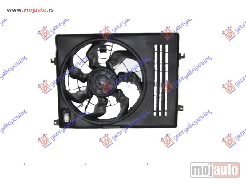 Glavna slika -  VENTILATOR KOMPLET (1.6/2.0 BENZIN) (460mm) (3 PIN) Kia sportage 14-15 -dostupno - MojAuto