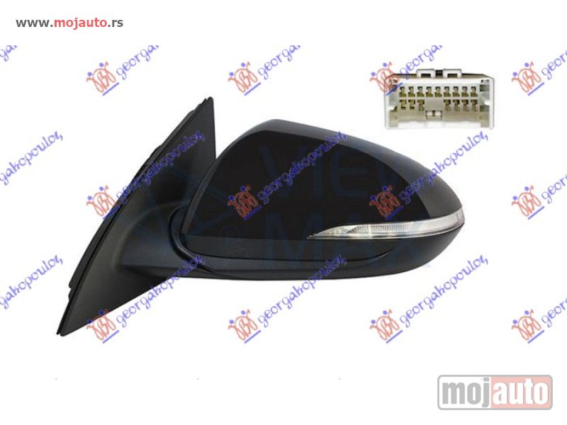 Glavna slika -  RETROVIZOR ELEKTRICNI SA GREJACEM PM (6 PIN) (A KVALITET) (ASFERICNO STAKLO) Levo Hyundai i30 fastback 20- -dostupno - MojAuto