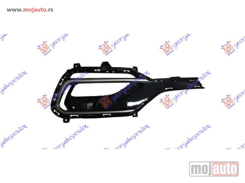 Glavna slika -  RESETKA PREDNJEG BRANIKA (SA MAGLENKOM) (HROM LAJSNA) Desno Hyundai santa fe 16-18 -dostupno - MojAuto
