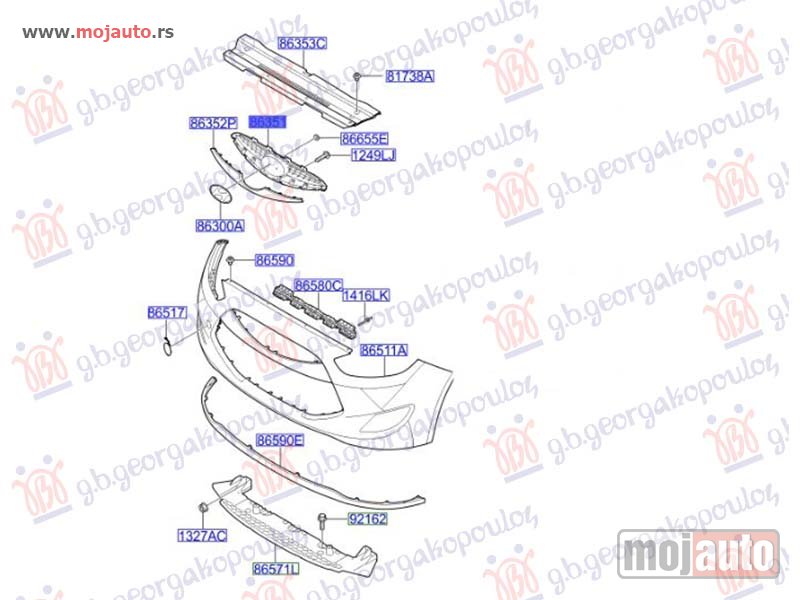 Glavna slika -  PVC MASKA (O) Hyundai ix20 11- -dostupno - MojAuto