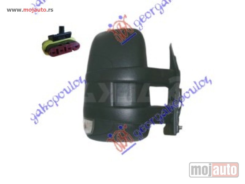 Glavna slika -  RETROVIZOR ELEKTRICNI SA GREJACEM DUGI (MIGAVAC) (A KVALITET) (KONVEKSNO STAKLO) Desno Iveco daily 11-14 -dostupno - MojAuto