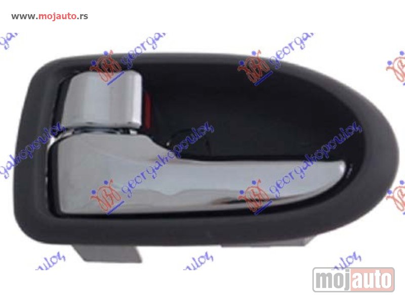 Glavna slika -  KVAKA PREDNJIH/ZADNJIH VRATA UNUTRASNJA HROM/SIVA Levo Mazda mpv 03-06 -dostupno - MojAuto