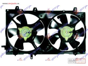 NOVI: delovi  VENTILATOR HLADNJAKA (DUPLI) KOMPLET (BENZIN) (BEZ TURBO) Subaru forester 02-08 -dostupno