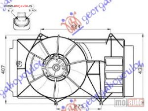 Glavna slika - VENTILATOR KOMPLET (1.4 D4D) Toyota yaris 99-05 -dostupno - MojAuto