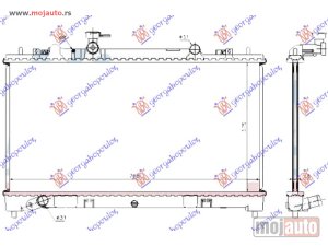 NOVI: delovi  HLADNJAK MOTORA 1.8/2.0/2.3 BENZIN (MAN) (375x730x16) 05- Mazda 6 02-08 -dostupno