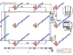 NOVI: delovi  HLADNJAK KLIME (555x365x16) 2002- Peugeot 206 98-09 -dostupno