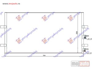 NOVI: delovi  HLADNJAK KLIME BENZIN/DIZEL (722x388) Ford transit 06-13 -dostupno