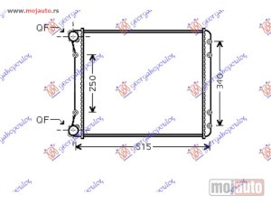 Glavna slika - HLADNJAK MOTORA 1.2/1.4/1.6 16V FSI/TDI (46.8x39.5) Audi a2 00-05 -dostupno - MojAuto