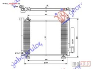 NOVI: delovi  HLADNJAK KLIME DIZEL (385x308x20) Suzuki wagon r 99-06 -dostupno