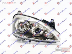 Glavna slika -  FAR ELEKTRICNI 2004- (TRI SIJALICE) (DEPO) Desno Opel corsa c 00-06 -dostupno - MojAuto