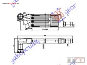 Glavna slika - HLADNJAK INTERKULERA 1.3-1.7 CDTi (27.9x12.7x4.6) Z13 Opel corsa c 00-06 -dostupno - MojAuto