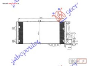 NOVI: delovi  HLADNJAK KLIME 1.3/1.7 CDTI (540x26) 2003- Opel corsa c 00-06 -dostupno
