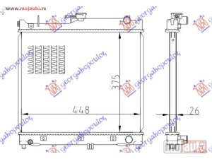 Glavna slika - HLADNJAK MOTORA 1.3 BENZIN (MAN) (375X450X26) Suzuki jimny 98-18 -dostupno - MojAuto