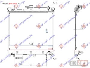 Glavna slika - HLADNJAK MOTORA 1.3 BENZIN (AUTO) (375x450x26) Suzuki jimny 98-18 -dostupno - MojAuto