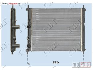 Glavna slika - HLADNJAK MOTORA 1.2/1.4/1.6 16V (+AC) BEZ POSUDE (47.5x41.5) Fiat brava 95-03 -dostupno - MojAuto