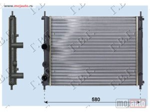 NOVI: delovi  HLADNJAK MOTORA 1.6i16V (+AC) (47.5x41) (MARELLI TIP) Fiat multipla 98-04 -dostupno
