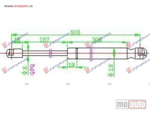 NOVI: delovi  AMORTIZER GEPEK VRATA (505L-770N) Vw touran 07-10 -dostupno