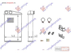 Glavna slika -  GREJAC KABINE (234x157) (KOMPLET) Renault megane sdn-h/b-l/b 02-05 -dostupno - MojAuto
