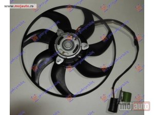 NOVI: delovi  VENTILATOR (MOTOR+ELISA) (390mm) (4 PIN) Opel astra h 04-10 -dostupno