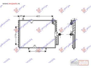 NOVI: delovi  HLADNJAK KLIME 2.0/2.3i (538x435) Mercedes e class (w124) 85-92 -dostupno