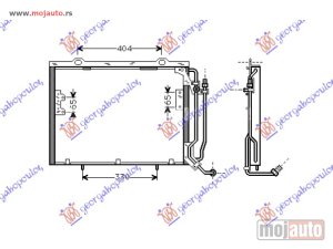NOVI: delovi  HLADNJAK KLIME 2.2D 16V CDi (545x41x16) Mercedes c class (w202) 93-99 -dostupno