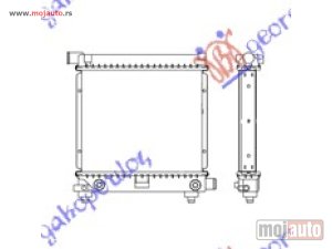 NOVI: delovi  HLADNJAK MOTORA 1.8/2.0/2.3 BENZIN (MAN/AUTO) (-AC) (29x35) Mercedes 190e (w201) 84-93 -dostupno