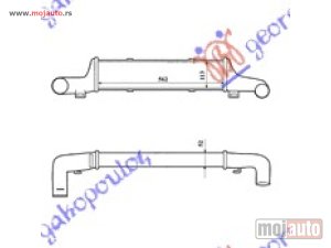 NOVI: delovi  HLADNJAK INTERKULERA 2.5-2.9 CDi (56.2x115x52) Mercedes e class (w210) 96-99 -dostupno