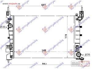 NOVI: delovi  HLADNJAK MOTORA 1.4i 8V (+/-AC) (54x37.5x28) Fiat linea 07-13 -dostupno