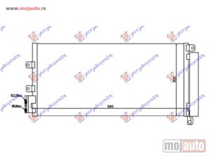 NOVI: delovi  HLADNJAK KLIME 1.4i TURBO - 1.3/1.6JTD (630x300) Fiat linea 07-13 -dostupno