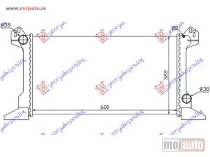 NOVI: delovi  HLADNJAK MOTORA 2.0 BENZIN / 2.5cc DIZEL (60x33.5) Ford transit 92-95 -dostupno