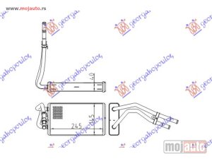 NOVI: delovi  GREJAC KABINE (245x152) Ford transit 95-00 -dostupno