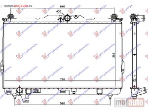 Glavna slika - HLADNJAK MOTORA 2.0 CRDI (MAN) (+/-AC) (72.6x39.2) CEV 8mm Hyundai santa fe 00-05 -dostupno - MojAuto