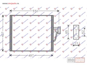 NOVI: delovi  HLADNJAK KLIME BENZIN/DIZEL (470x432) Bmw series 5 (e39) 96-02 -dostupno