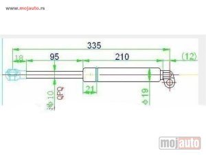 NOVI: delovi  AMORTIZER GEPEK VRATA (335L-520N) Bmw series 5 (e39) 96-02 -dostupno