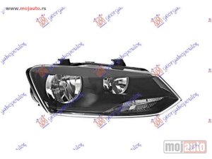 NOVI: delovi  FAR ELEKTRICNI DUPLO SOCIVO (SA MOTOROM) (CRNA LAJSNA) (DEPO) Desno Vw polo 09-14 -nedostupno