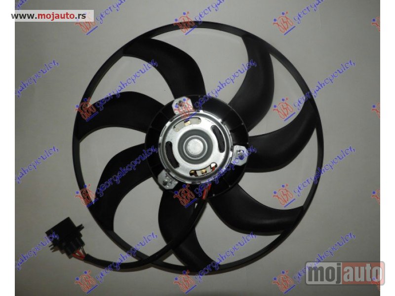 Glavna slika -  VENTILATOR HLADNJAKA (MOTOR+ELISA) (345mm) (250/60w) (7 PERAJA) (3 PIN) Vw polo 05-09 -dostupno - MojAuto