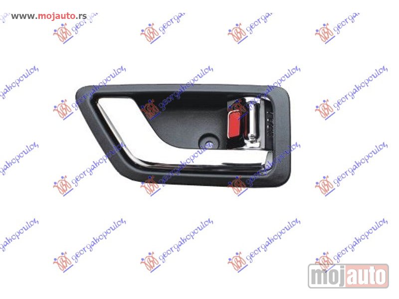 Glavna slika -  KVAKA PREDNJIH/ZADNJIH VRATA UNUTRASNJA HROM Desno Hyundai getz 02-05 -dostupno - MojAuto