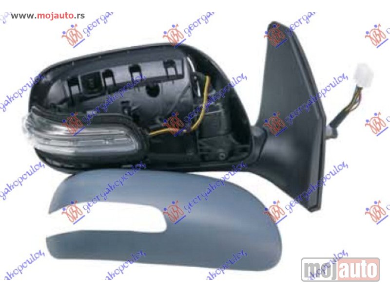 Glavna slika -  RETROVIZOR ELEKTRICNI SA GREJACEM PM 06- (A KVALITET) (KONVEKSNO STAKLO) Desno Toyota avensis (t25) 03-08 -dostupno - MojAuto