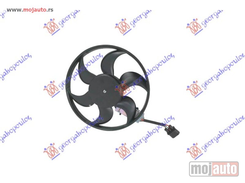 Glavna slika -  VENTILATOR (MOTOR+ELISA) (4.2 FSI BENZIN - 2.7/3.0 TDI DIZEL) (400mm) (400W) (DESNO) Audi a6 04-08 -dostupno - MojAuto